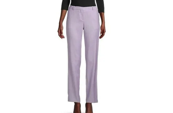 Boss by Hugo Boss Titana6 Purple Trouser Pants Virgin Wool 16 NWT - Picture 1 of 7